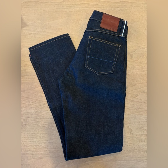 Gustin Selvedge Straight Leg Jeans - Picture 1 of 10